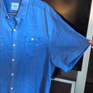 Tommy Bahama Jeans Silk Short Sleeve Button Down